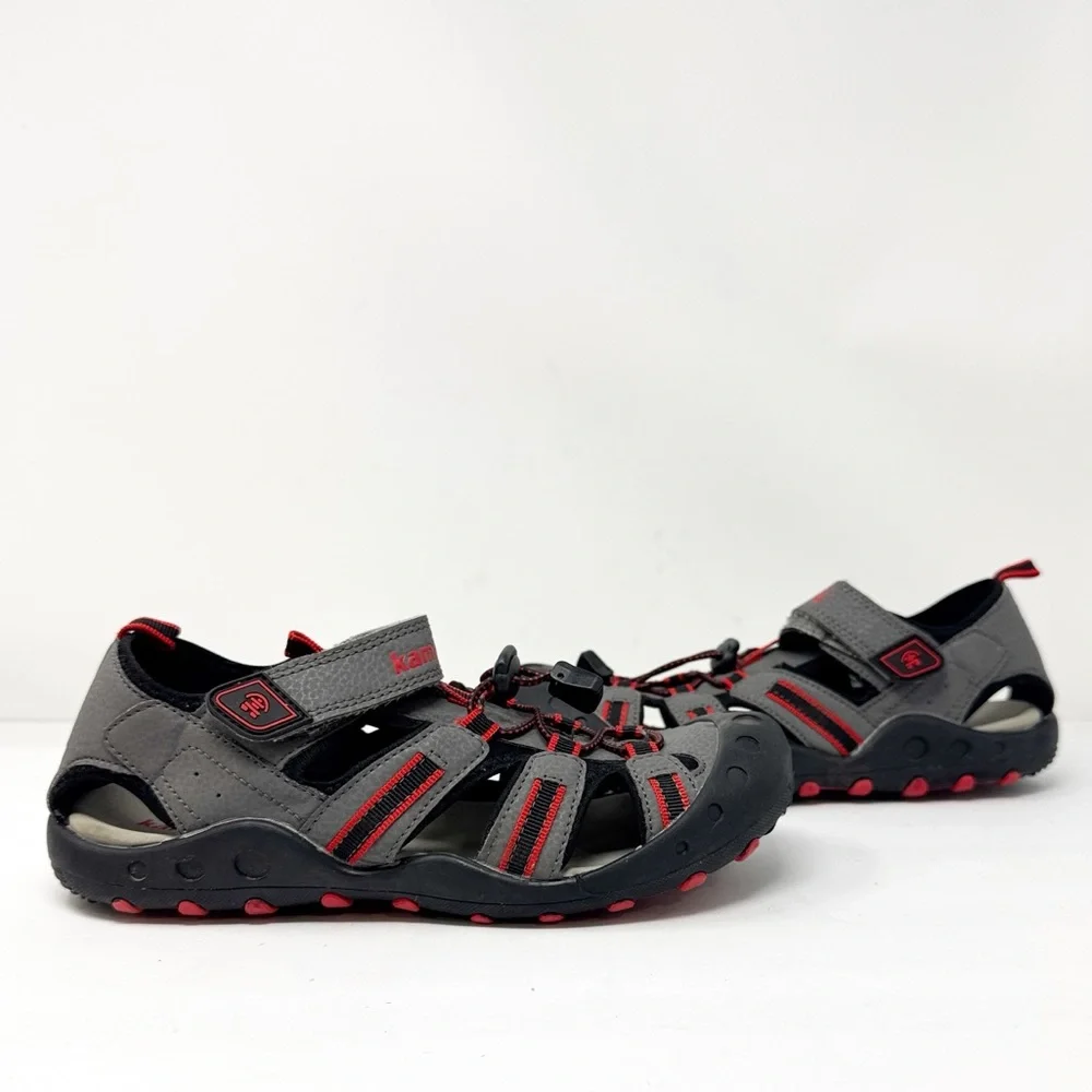 Kamik Crab Sporty Outdoor Water Shoes Gray Red Boys Size 5